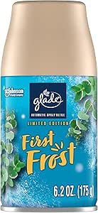 Glade Automatic Spray Refill, Air Freshener for Home and Bathroom, First Frost, Limited Edition Scent, 6.2 Oz