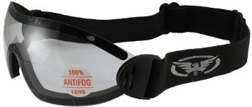 Global Vision Flare Riding Goggles (Black Frame/Clear Lens)