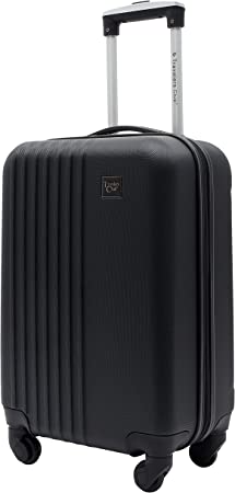 Travelers Club Cosmo Hardside Spinner Luggage, Black, Carry-On 20-Inch, Cosmo Hardside Spinner Luggage