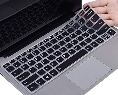 Keyboard Cover Compatible with Lenovo Flex 14 2-in-1 14 Inch/Lenovo Yoga 730 15.6" / Yoga 730 720 13.3" / Yoga 720 12.5" / Yoga 920 C930 13.9 Inch Laptop Keyboard Protective Skin, Black