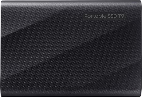 Samsung T9 Portable SSD 1TB, Up to 2,000MB/s, USB 3.2 Gen 2x2 External Solid State Drive,Up to 3m drop resistant,for Creative professionals,YouTubers,Content creators,Mac compatible,MU-PG1T0B