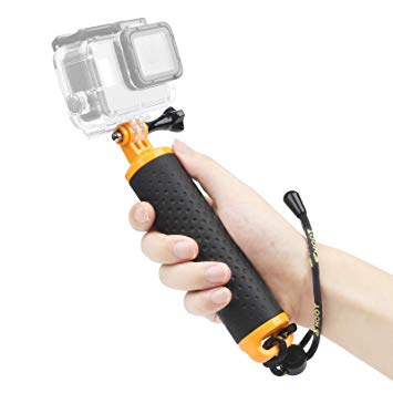 SHOOT Floating Hand Grip Handheld Selfie Stick Monopod for Gopro Hero 7/6/5/4/3 /3 SJ4000 SJ5000 SJ6000 Xiaomi yi Camera(Orange)