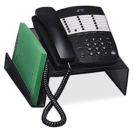 UNIVERSAL OFFICE PRODUCTS 20015 Mesh Desktop Telephone Stand, Black