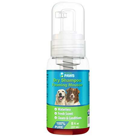 Dry Shampoo for Dogs - Waterless Foaming Mousse - Mango & Pomegranate - 8oz