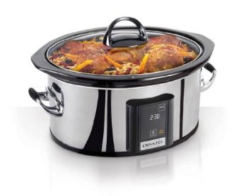 Crock-Pot Programmable Touchscreen Slow Cooker SCVT650-PS 65-Quart Silver