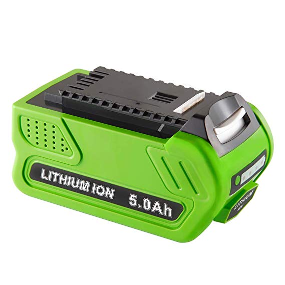 Jialitt 40v 5.0Ah Lithium Replacement Battery for GreenWorks G-MAX 40V Battery 29462 29252 20202 22262 25312 25322 29472(Not for Gen 1)