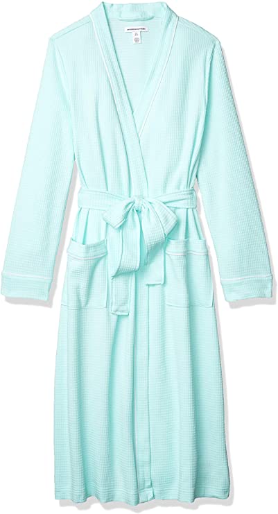 Amazon Essentials Women's Lightweight Waffle Full-Length Robe