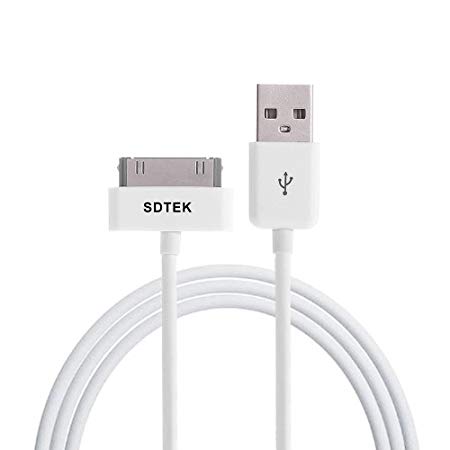 SDTEK [Apple MFI Certified] 30 Pin to USB Cable Extra Long 1.5 Metre Charger Data Sync Wire for iPhone 4, 4s, 3GS, iPad, iPad 2
