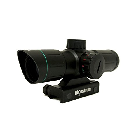 Monstrum Tactical 3x30 Rifle Scope with Illuminated Range Finder Reticle