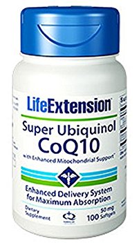 Life Extension Super Ubiquinol CoQ10 with Enhanced Mitochondrial Support, 50 mg, 100 softgels