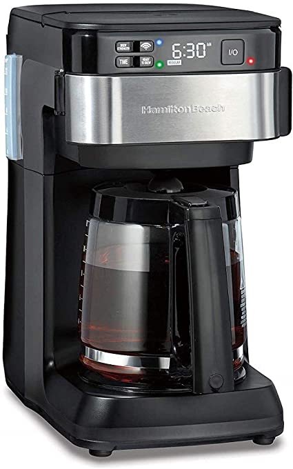 Smart 12 Cup Coffee Maker - Works with Alexa certified, Black and Stainless Steel, 49350 – A Certified for Humans Device