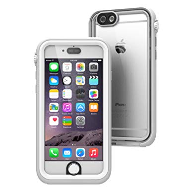 iPhone 6 Waterproof Case, Shock Proof, Drop Proof by Catalyst for Apple iPhone 6 with High Touch Sensitivity ID (White & Mist Gray)