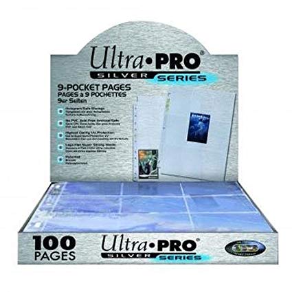 Ultra Pro 9-Pocket Silver Series Pages for Standard Size Cards