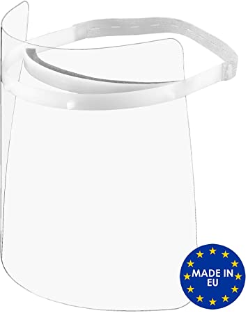 ACE Face Shield Visor - Safety Face Guard Mask - Transparent - for Men and Women