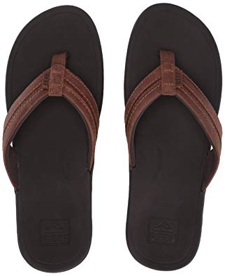 Reef Men's Lthr Ortho-Bounce Coast Sandal