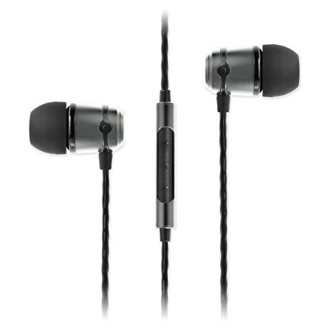 SoundMAGIC E50C Noise Isolating In Ear Headphones with Refined Sound and Big Bass for iPhone, iPod, iPad, Android, MP3 Player, Samsung, Sony, LG, Nokia, Nexus,HTC (Gun Metal)