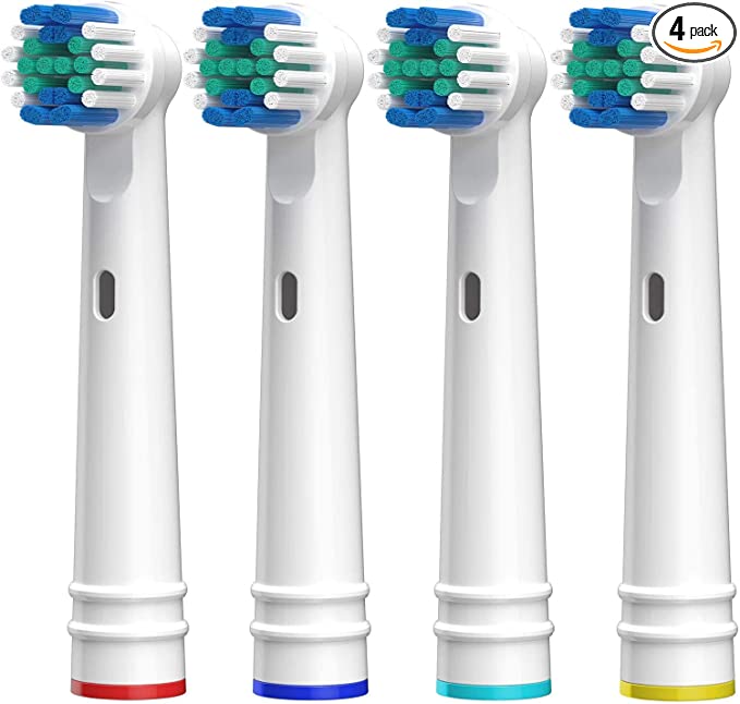 Replacement Toothbrush Heads Compatible with Oral B Braun Electric Toothbrush Heads (4Pack)
