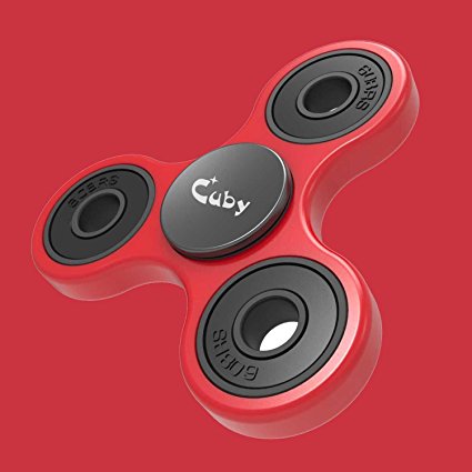 Cuby CUSTOMS EDC Spinner Fidget Toy Stress Relief Bearing EDC ADHD Autism Focus Toy Non-3D printed (dark red)