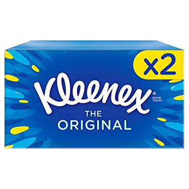 Kleenex Original Tissues - 2 Boxes (144 Tissues Total)