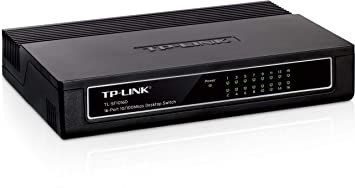 TP-Link TL-SF1016D 16-Port 10/100Mbps Desktop Switch. TL-SF1016D DESKTOP 16PORT 10/100 STANDALONE RJ45 W/PLASTIC CASE