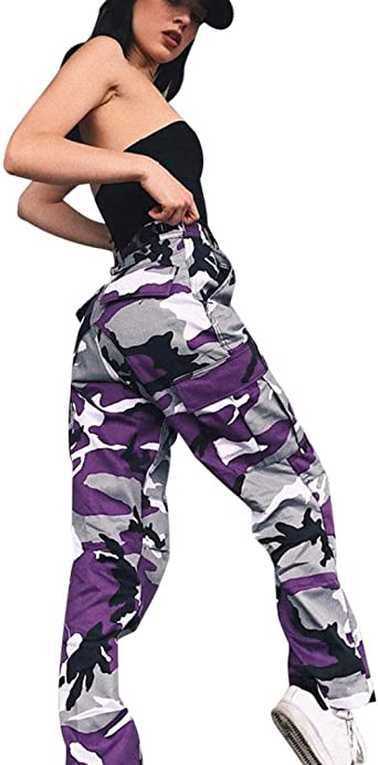 Women Leggings, Gillberry Women Sports Camo Cargo Pants Outdoor Casual Camouflage Trousers Jeans