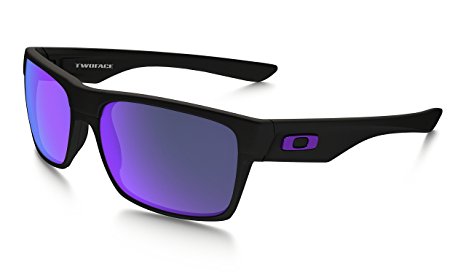 Oakley TwoFace Matte Black / Violet Iridium Lens Mens Sunglasses