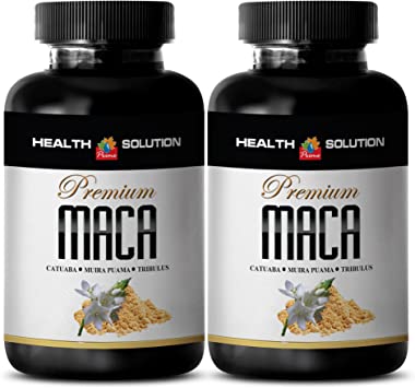 Maca Root Powder with libido - Premium MACA 1300MG - Improve Male Fertility (2 Bottles)