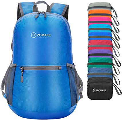 ZOMAKE Waterproof Ultra Lightweight Packable Backpack Hiking Daypack,Small Backpack Handy Foldable Camping Outdoor Backpack Little Bag