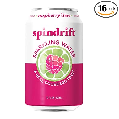 Spindrift Sparkling Water, 12 Fl. Oz. Cans (16 Pack) (Raspberry Lime)