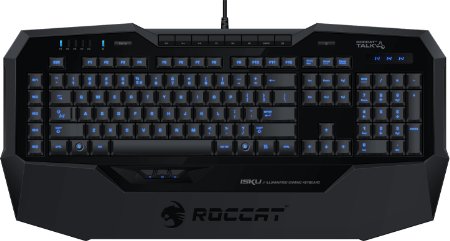 ROCCAT ISKU Blue Key Illuminated Gaming Keyboard Black