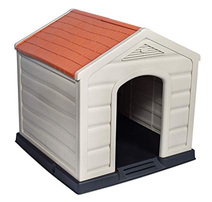 Internet’s Best Outdoor Dog House | Comfortable Cool Shelter | Durable Plastic Design | Home Kennel | Indoor or Outdoor Use