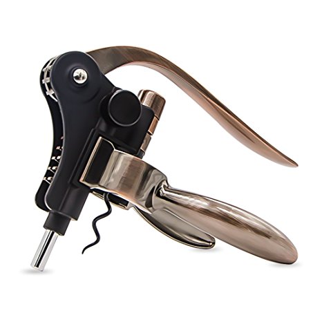 Ikevision Rabbit Wine Corkscrew Bottle Opener Set with Gift Box(Alloy,Bronze color)