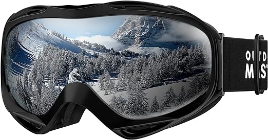 OutdoorMaster OTG Ski Goggles - Over Glasses Ski/Snowboard Goggles for Men, Women & Youth - 100% UV Protection