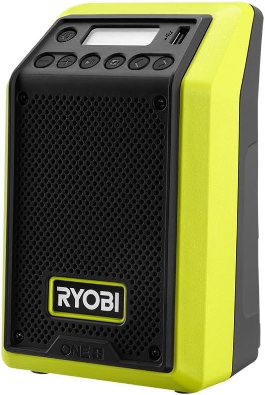 RYOBI 18V ONE  Compact Bluetooth Radio 4X Sound Clarity