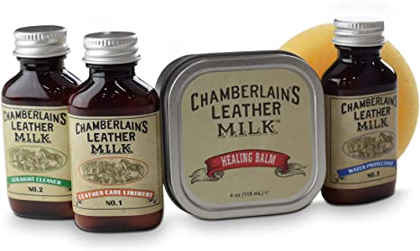 Chamberlains Leather Milk Healing Balm 1oz Sample of No 1 2 3 Bundle