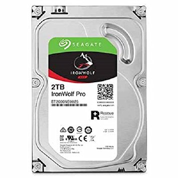 Seagate 2TB IronWolf Pro 7200RPM SATA 6Gb/s 128MB Cache 3.5-Inch NAS Hard Disk Drive (ST2000NE0025)