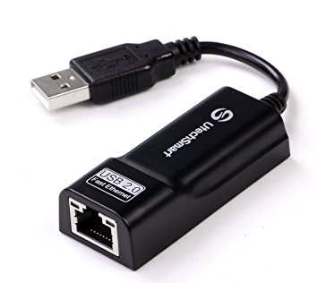 USB Network Adapter, UtechSmart USB 2.0 To 10/100 Fast Ethernet Lan Wired Network Adapter for Macbook, Chromebook, Surface Pro, Wii, Wii U, Linux