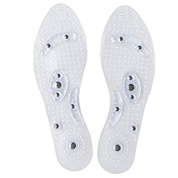 Massaging Insoles for Women ＆ Men,Massaging Insoles Acupressure Magnetic Insoles, Effective Relieve Feet Fatigue,Washable and Cutable Shoe Insoles