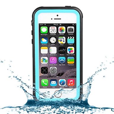 iPhone SE Waterproof Case iPhone 5/5S Waterproof Case,Caka Full-Body Underwater Waterproof Shockproof Dirtproof Durable Full Sealed Protection Case Cover For Apple Iphone SE/5/5S - (Teal)