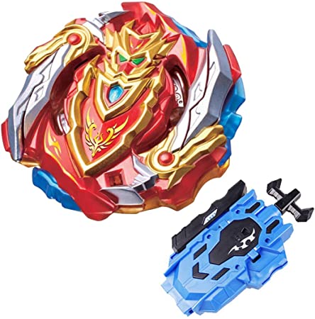 Starter Bey Battle Burst B-129 Buster Cho-Z Achilles.00.Dm Toy with Blue Bey Launcher LR (Left & Right Turning)