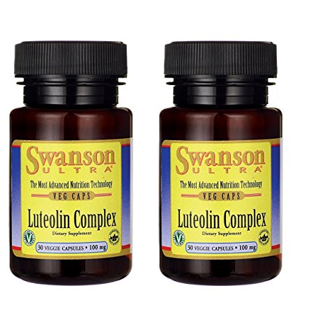 Swanson Luteolin Complex 100 mg 30 Veg Caps 2 Pack