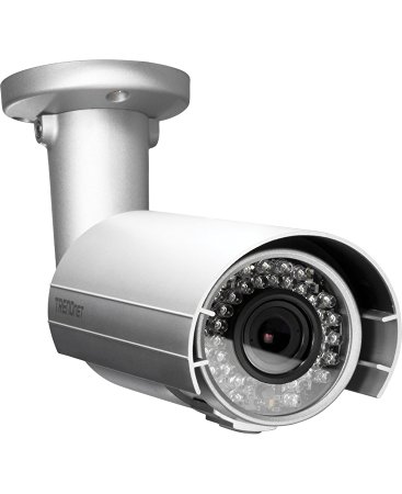TRENDnet Indoor/Outdoor (TV-IP343PI) Bullet Style ,Vari-Focal PoE IP Camera with 2 Megapixel 1080p Full HD Resolution, 3.5x Optical Zoom, IP66 Weather Rated Housing,  82 ft. Night Vision, ideal for monitoring your home/business remotely, Micro SD Card slot, Digital WDR, Secu, Free App for Android and IOS, ONVIF, IPv6 Compliant