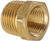 Anderson Metals 56110 Brass Pipe Fitting Hex Bushing 12 NPT Male Pipe x 38 NPT Female Pipe