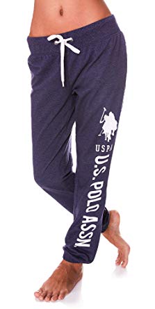 U.S. Polo Assn. Womens French Terry Jogger Lounge Sleep Sweatpants Pajamas