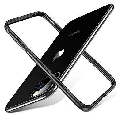 ESR Bumper Case Compatible for iPhone 11 Pro Max, Metal Frame Armor with Soft Inner Bumper [Zero Signal Interference] [Raised Edge Protection] for iPhone 11 Pro Max 6.5"(2019), Space Gray