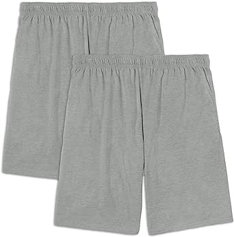 Fruit of the Loom Men's Eversoft Cotton Shorts with Pockets (S-4XL)