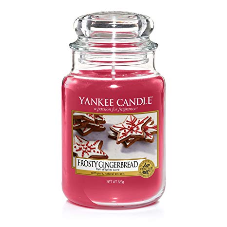 Yankee Candle Large Jar Scented Candle, Frosty Gingerbread