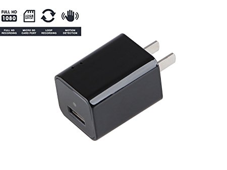 BrickHouse Security W-MINI-AC HD 1080P WiFi Mini AC Adapter Nanny Camera / Surveillance DVR