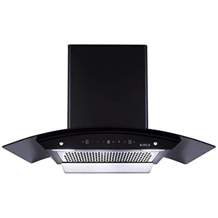 Elica 90 cm 1200 m3/hr Filterless Auto Clean Chimney (WDFL 906 HAC MS NERO, Touch   Motion Sensor Control, Black)