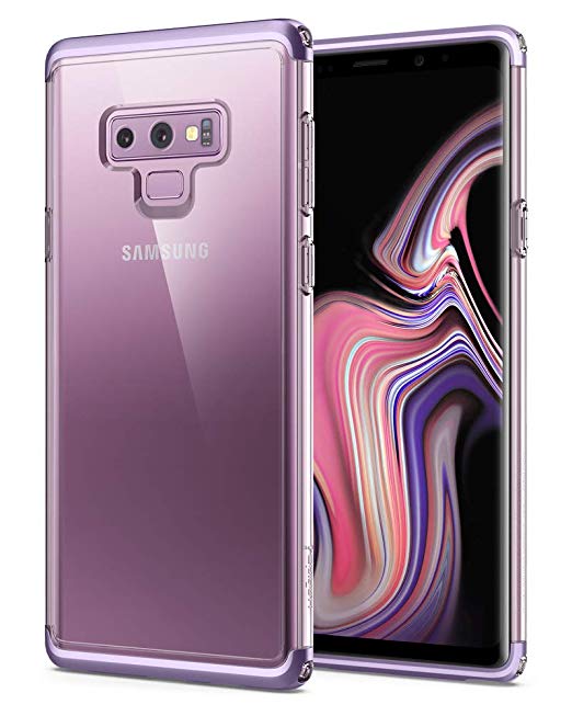 Spigen Neo Hybrid NC Galaxy Note 9 Case with Disassemblable Top and Bottom Frames with Clear Rigid Back for 2018 Samsung Galaxy Note 9 - Lavender